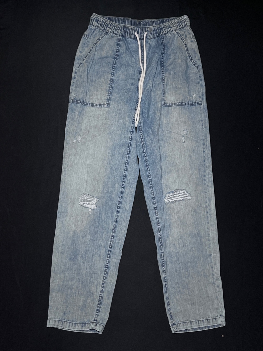 aerie Light Wash Distressed Jeans Size Small